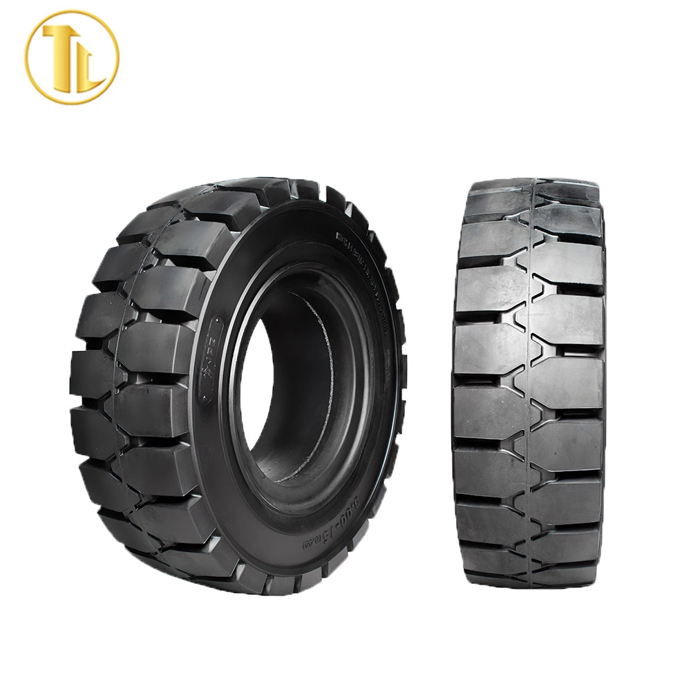 High Load and Heavy Wear-Resistant Forklift Solid Tire Wholsesale 300-15 250-15 8.25-15