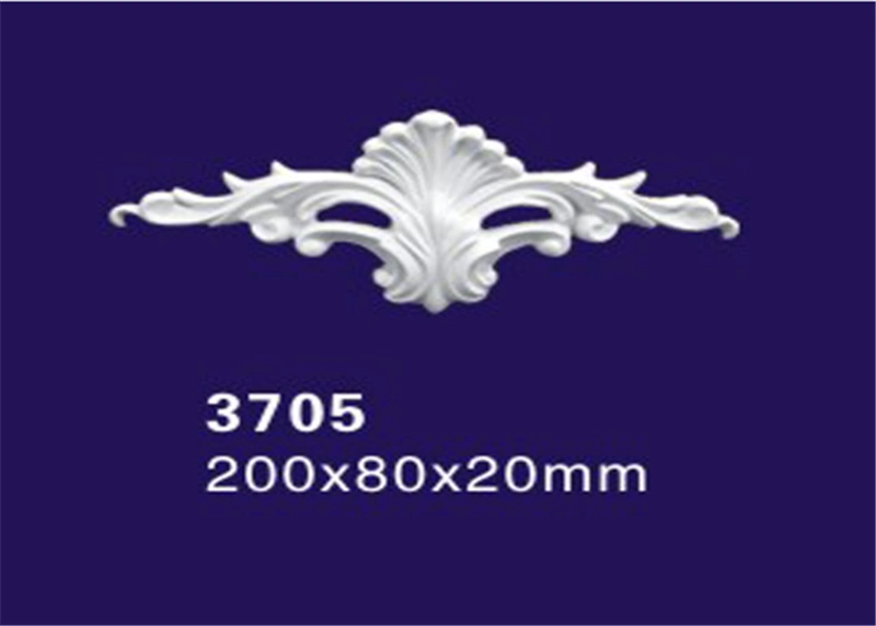 Matt Decorative Ornamental Plaster Molds / Onlay / Molding Appliques