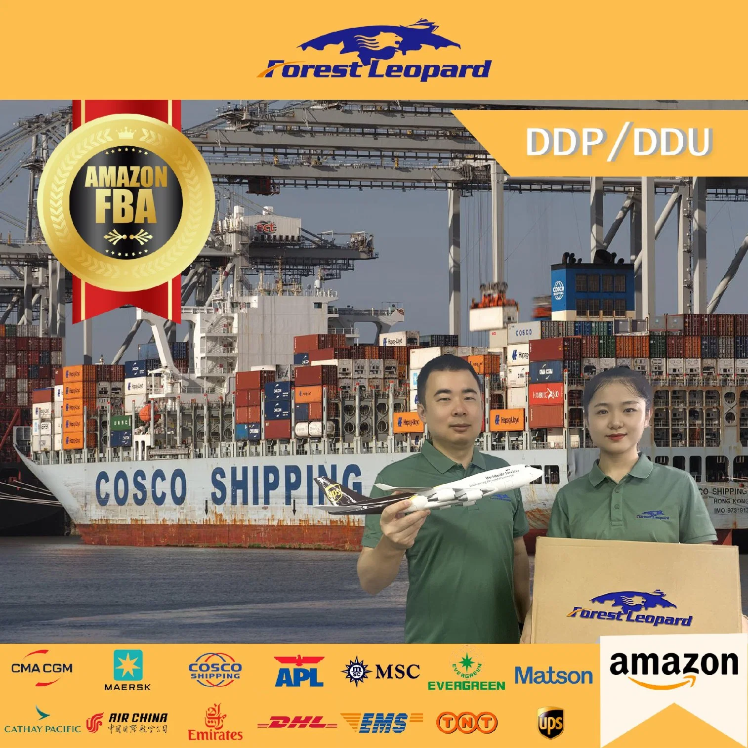La porte à porte la moins chère maritime expédition de Shenzhen Guangzhou Chine Vers l'entrepôt Amazon en Europe/Royaume-Uni/États-Unis