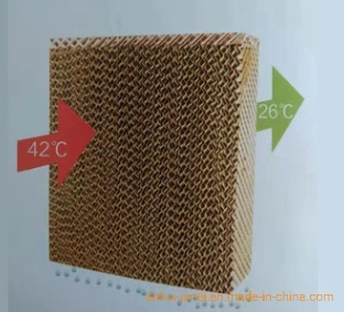 7090 Paper Cooling Cellucose Honeycomb Water Cooler Pad for Wholesale/Supplier