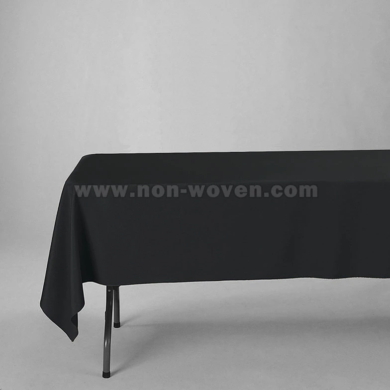 100% Polypropylene Nonwoven Table Cloth 20# Black