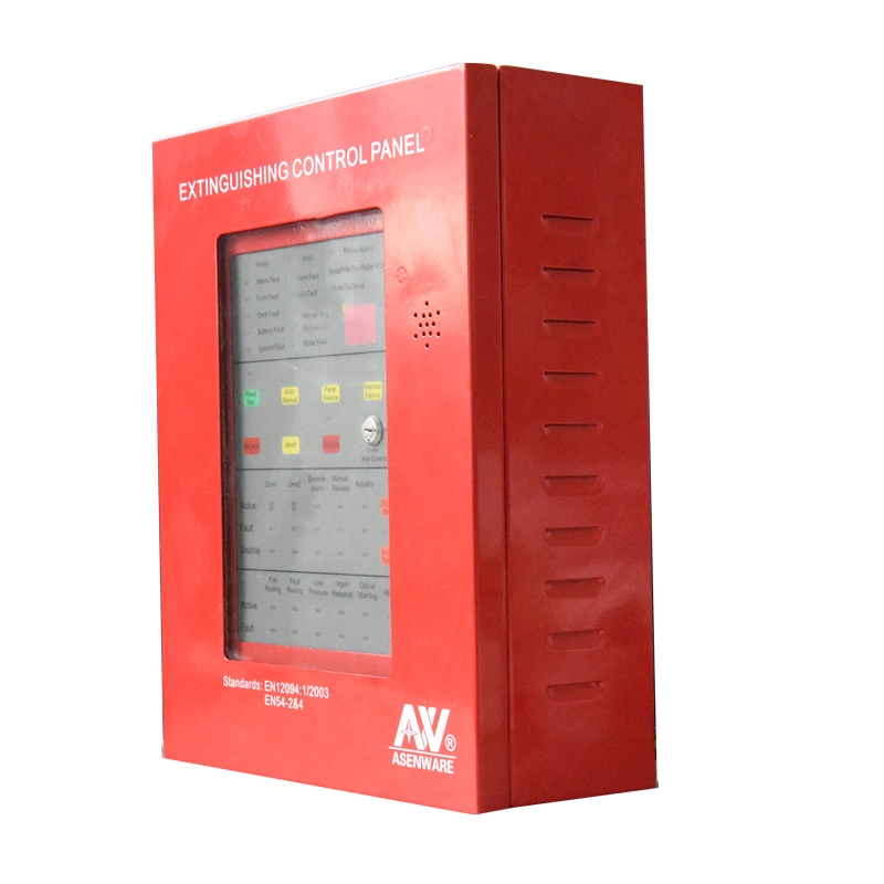 Conventional 4 Zones Fire Extinguisher Gas Control Panel for Sever/Data/Electric Room