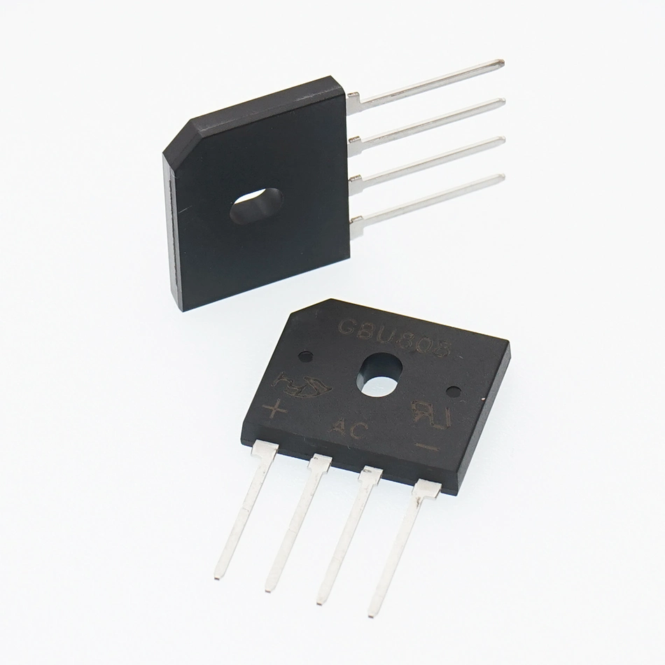 Glass Passivated Bridge Rectifiers Reverse Voltage - 50 to 1000 Volts Forward Current - 8.0 Amperes Manufacture Fetures Applications Diode GBU808