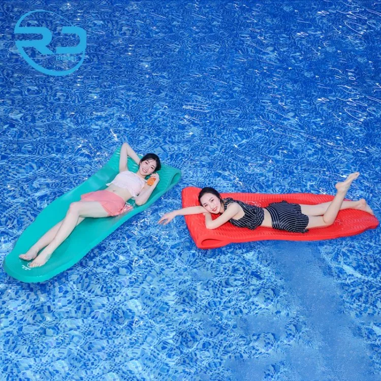 Piscina cómoda flotadores alfombrilla colchón conectable NBR PVC Salón de espuma con almohada para la recreación acuática