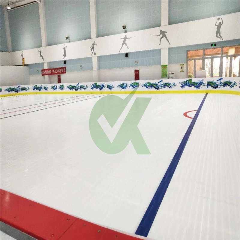 Synthetic Ice White Plastic Board Safe and Durable Rink Board for Skating