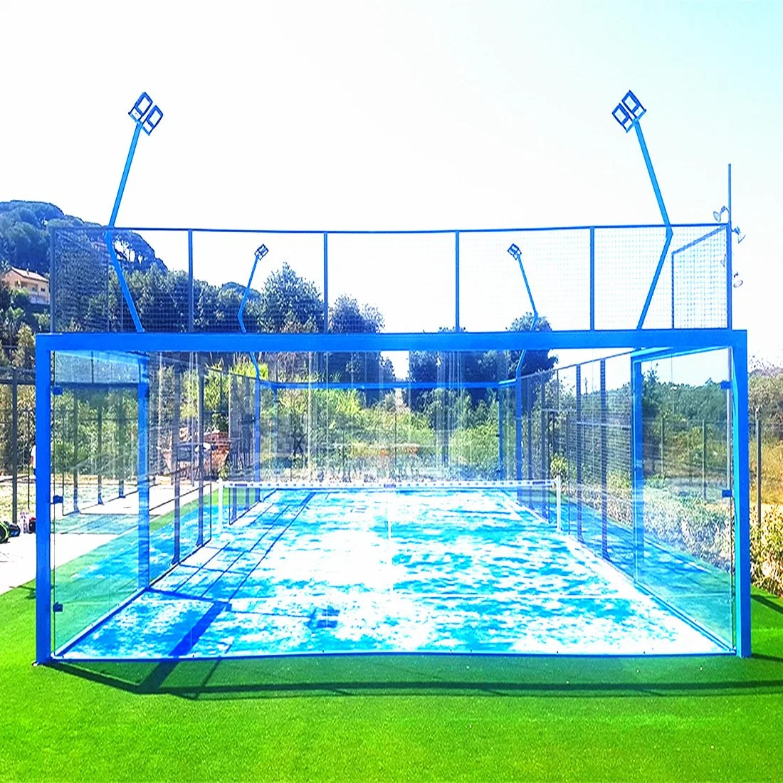 Galvanized Mesh Panoramic Padel Court for Sports Event Facilities From Youngman