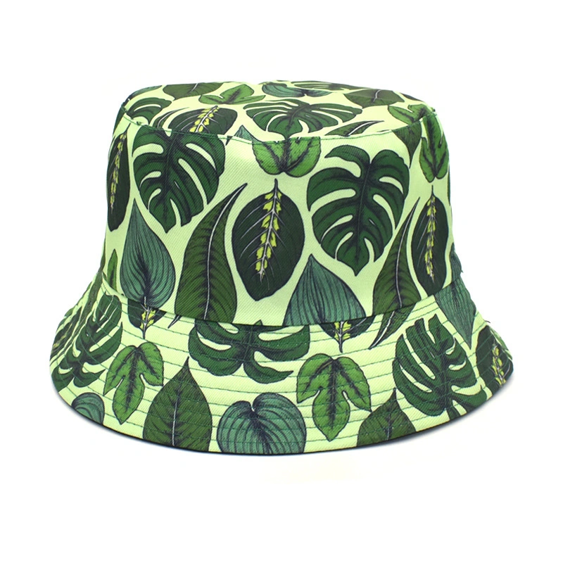 Custom Summer Colorful Printing Sea Animal Reversible Cotton Reversible Bucket Hat Wholesale/Supplier Hats Caps