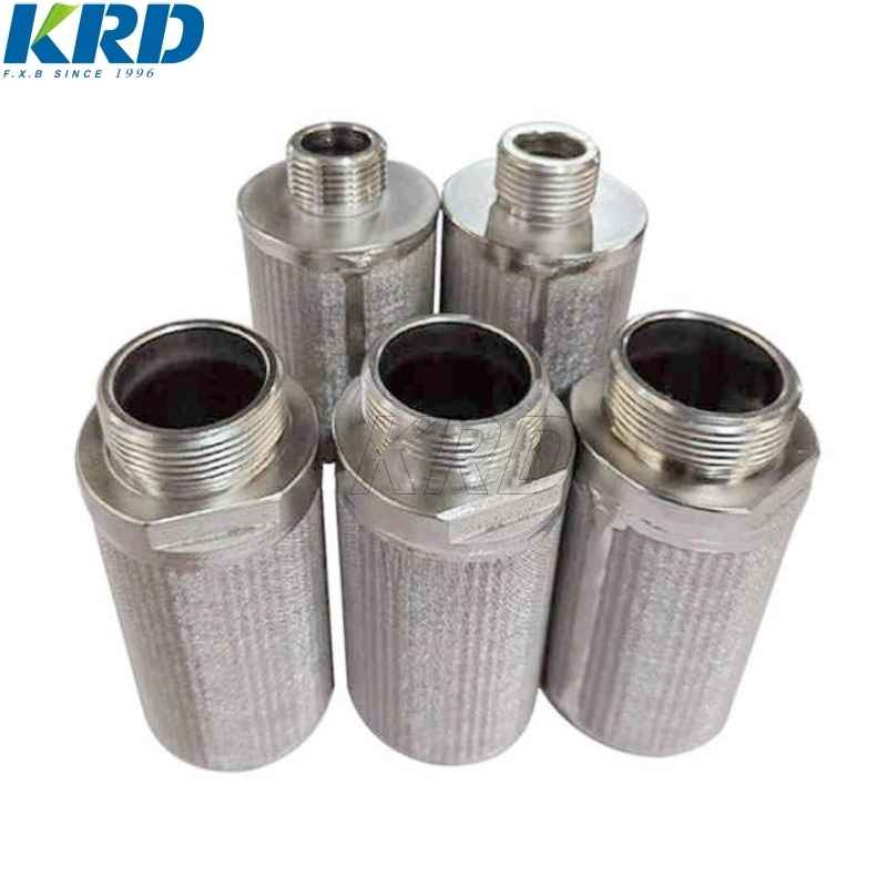 Krd Competitive Price Alternative Oil Filter Metal Sintered Filter Element