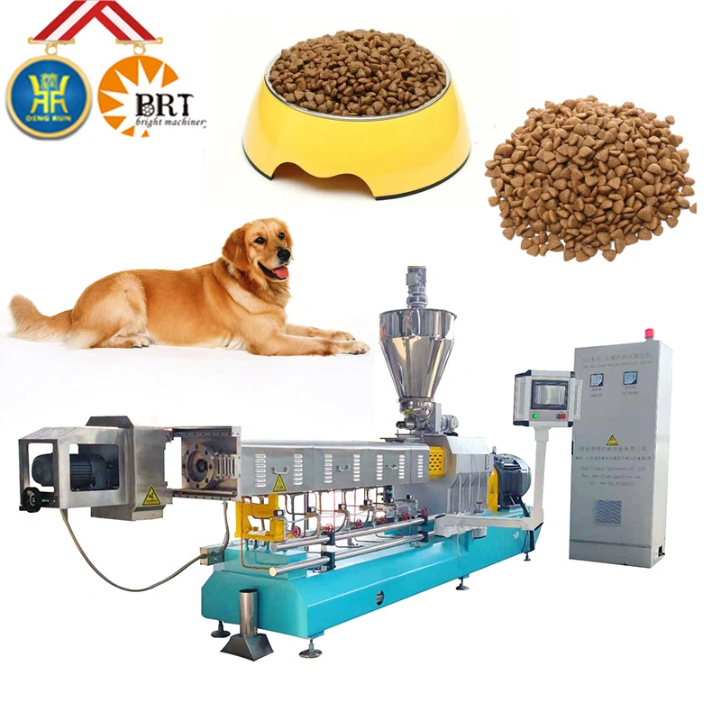 Dry Pet Cat cão alimento peixe Alimentar Feed fábrica de equipamentos Extruder Animal Pet Dog Pellet Food produção Line Machine