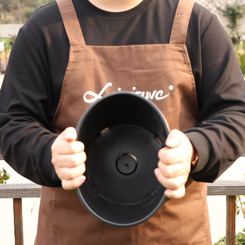 Promotion à bas prix Pots de pépinière de semis de 1 gallon durables en plastique noir en gros pour plantes de jardin extérieures