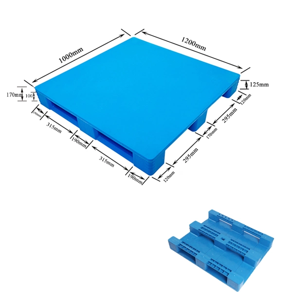 Grüne Edelstahl-Kunststoffpalette aus Reinforiced HDPE für Lagerhaltung