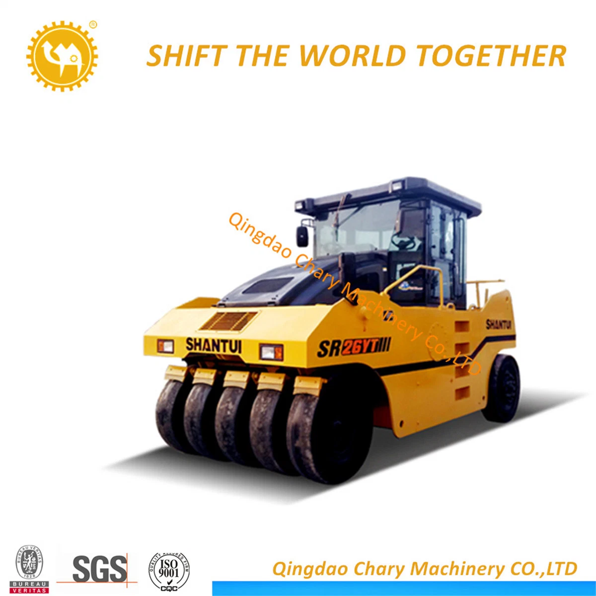 Shantui Full-Hydraulic Wheel Road Roller Sr26yt for Sale