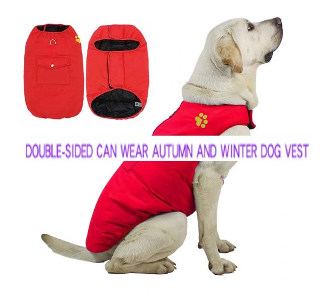 Outdoor Reversible Pocket Vest Coat Spring Dog Accessories Pet Apparel