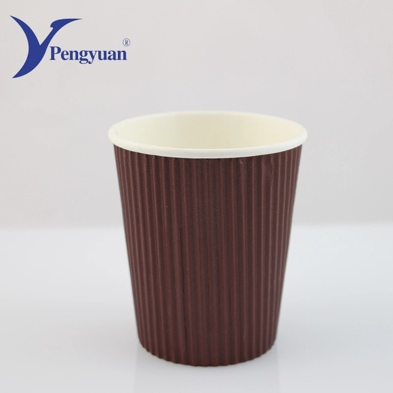 Wholesale/Supplier Custom Logo Printed Ripple Wall Paper Cup Paper Baking Cup