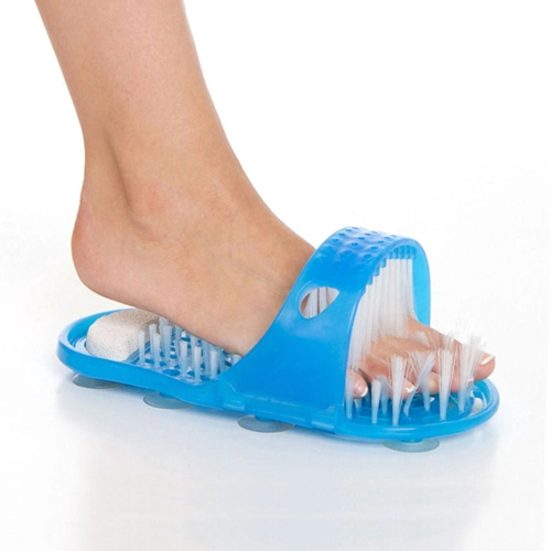 Foot Brush Easy Feet Bathroom Slipper with Massager