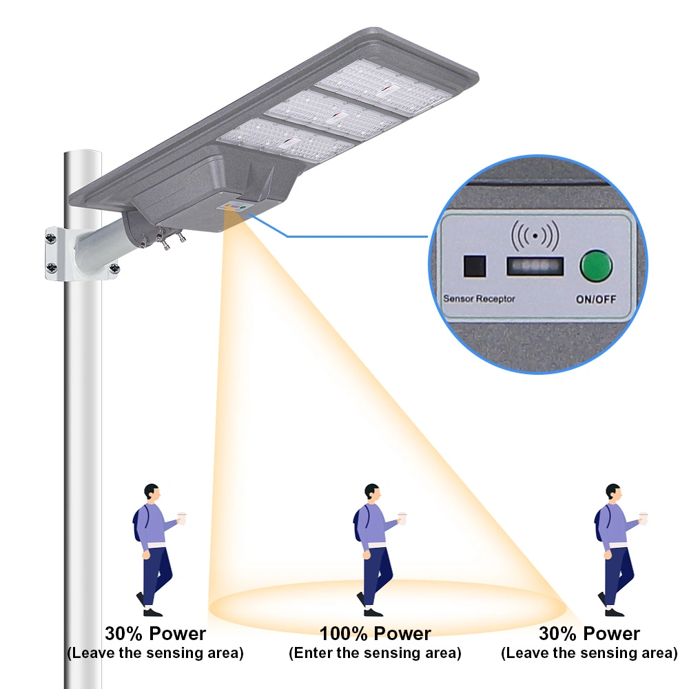 Fabrik Direktverkauf Energiesparende Straelicht High Power Outdoor Garten Road 300W 400W 500W Explosionsgeschützt integriert alles in einem LED Solar Street Light