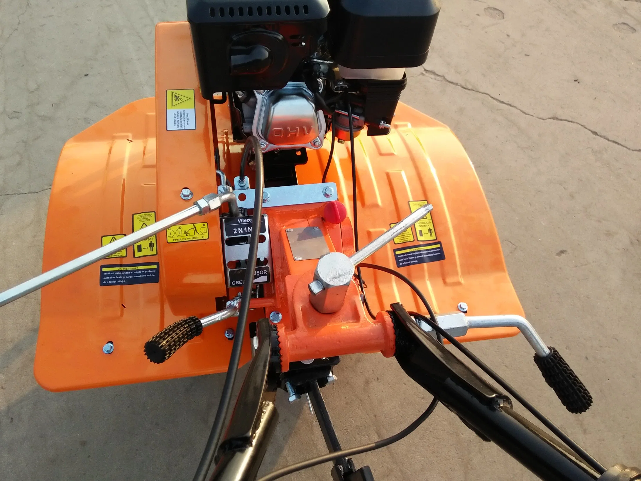 Mini cultivador de arranque eléctrico manual de la perforadora rotativa