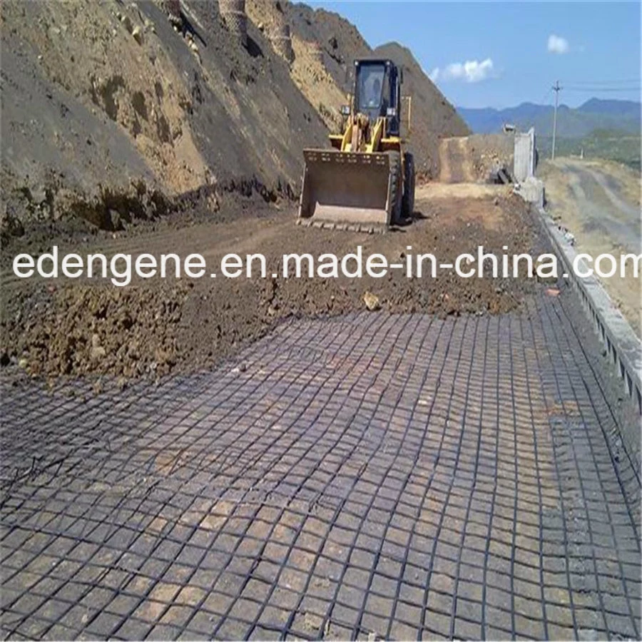 Biaxial Polypropylene PP Plastic Geogrid for Soft Soil Road Base Retaining Wall Slope Protection