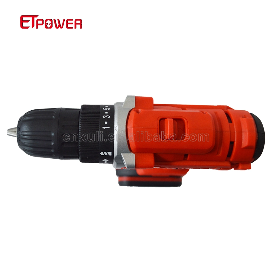 Etpower 16,8V Bateria Li-ion Cordless Berbequim broca elétrica 10mm fendas aparafusadora sem fio