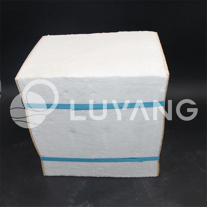 1260 Luyangwool módulo de fibra cerámica Furnace Klin Back-Linning aislamiento resistente a fuego/Refractory Materiales AES/Kaowool/dura/Fiberfrax 305X305X305mm 220kg/M3