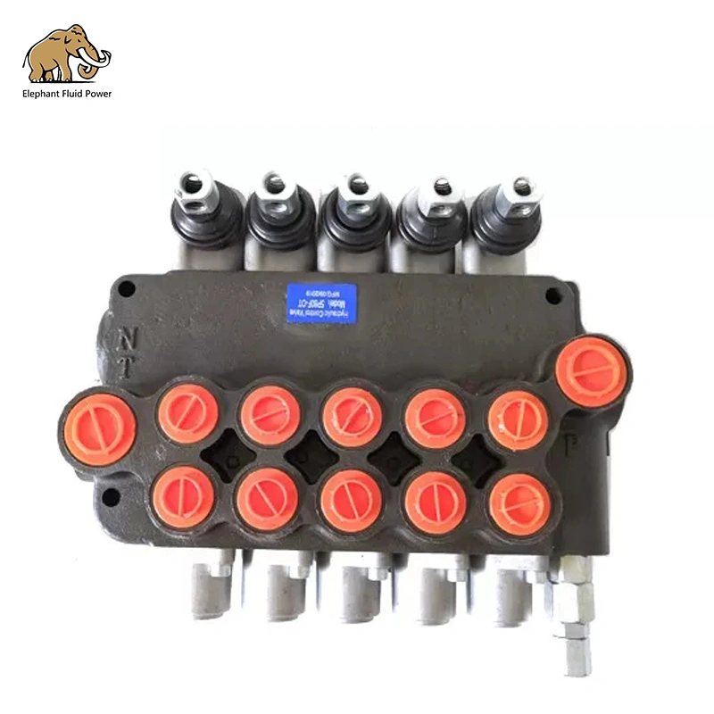 5 Spool Hydraulic Multi-Way Directional Trailer Control Valve