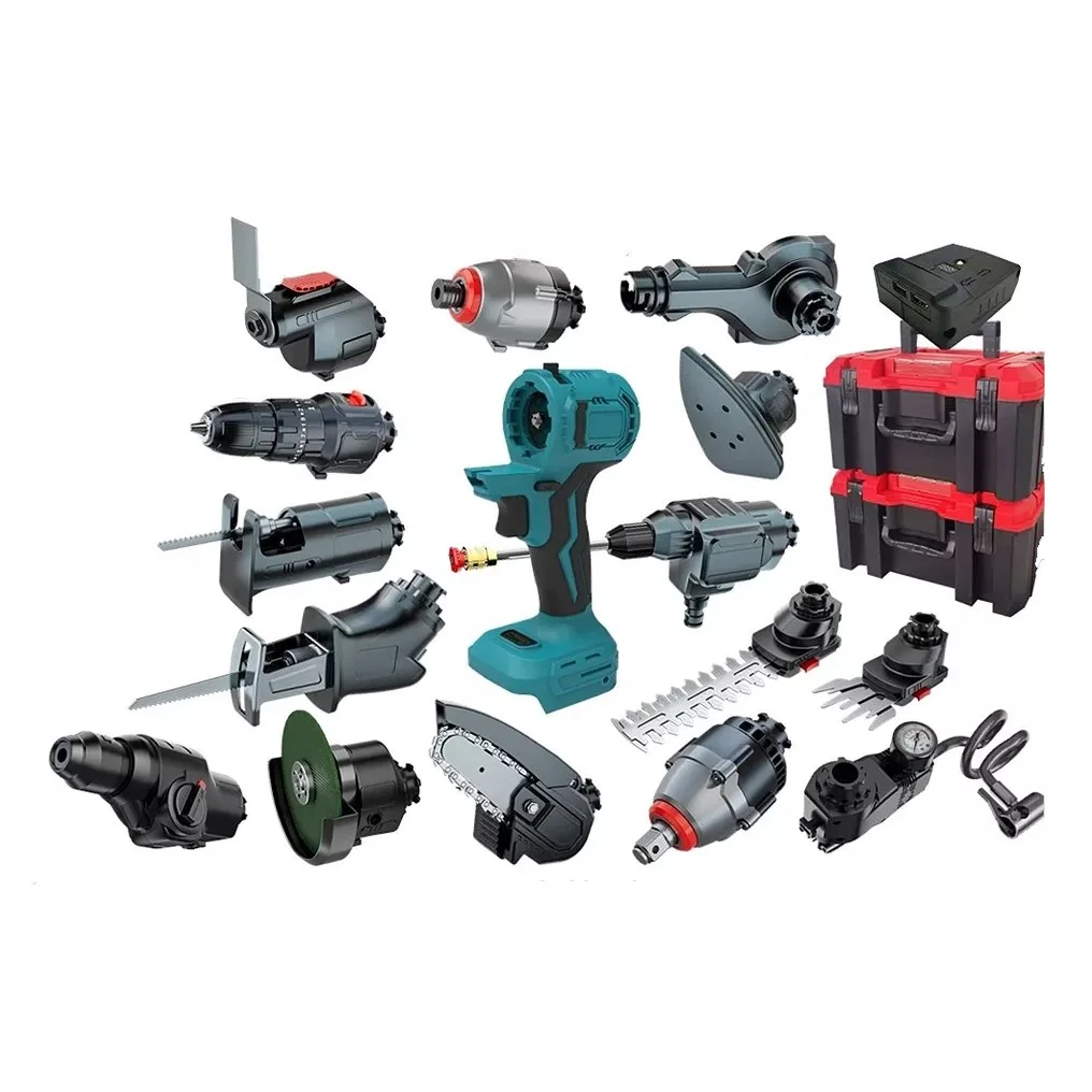 11 in 1 Cordless Tools Set Combo Professional Garden Tool Sets Screwdrivers Wrench Angle Grinders Kits Power Tools Screws Bit