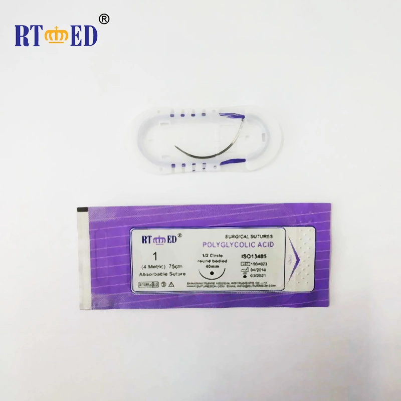 Absorbable Medical Surgical PGA/Pgla 910 Suture Factory with CE