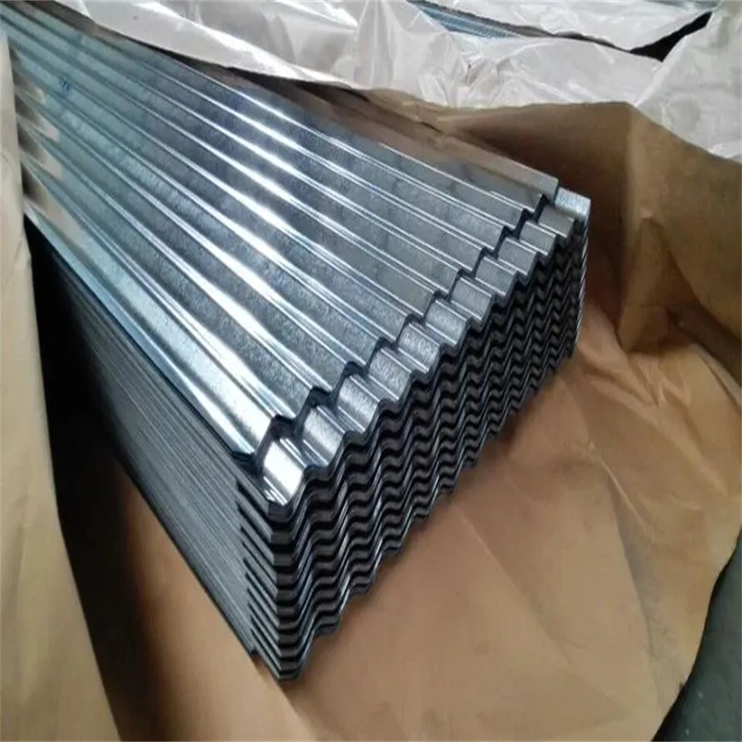 DX51D IBR PBR Gi, revestido a zinco, chapa de aço galvanizado Material para telhados de chapa de aço ondulado chapa de aço Painel do tejadilho