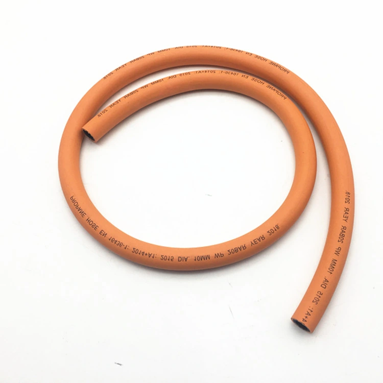 6mm 8mm 10mm 20bar Orange flexible de gaz GPL en caoutchouc