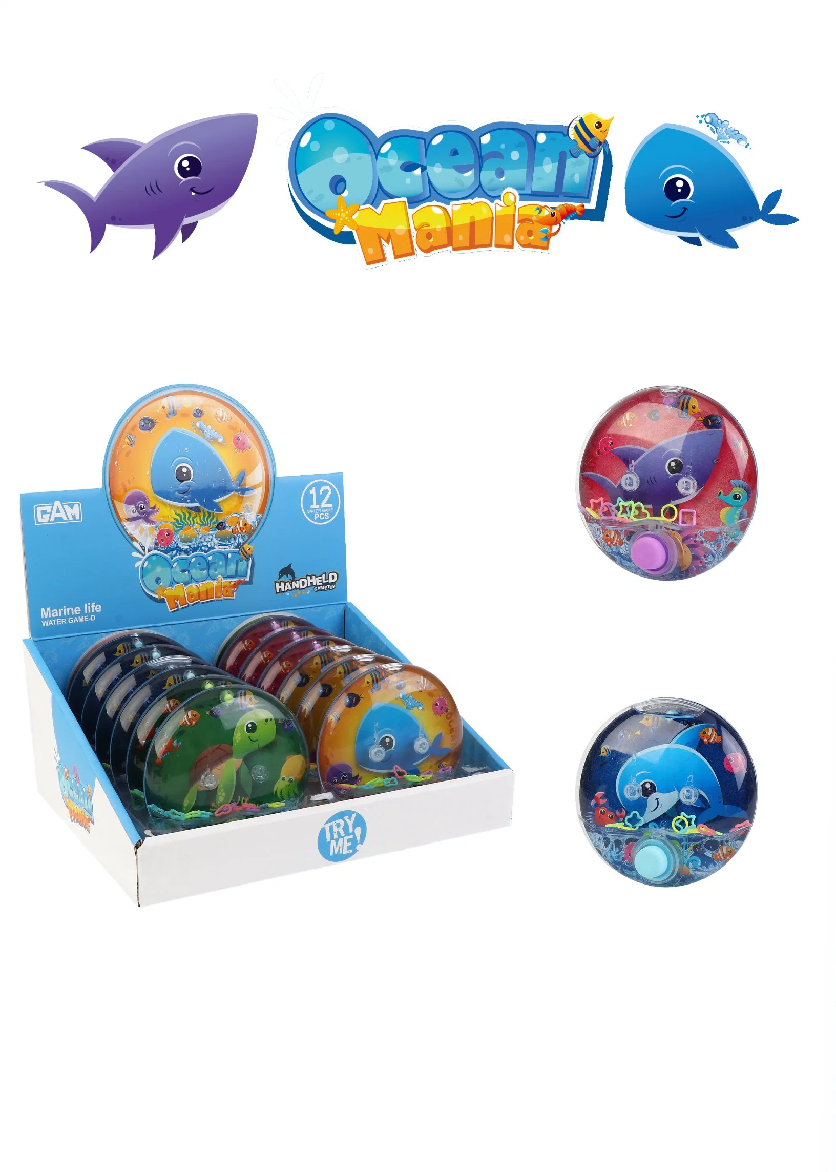 Promotional Kids Educational Toy Ocean Mania Water Ring Game Machine Toys