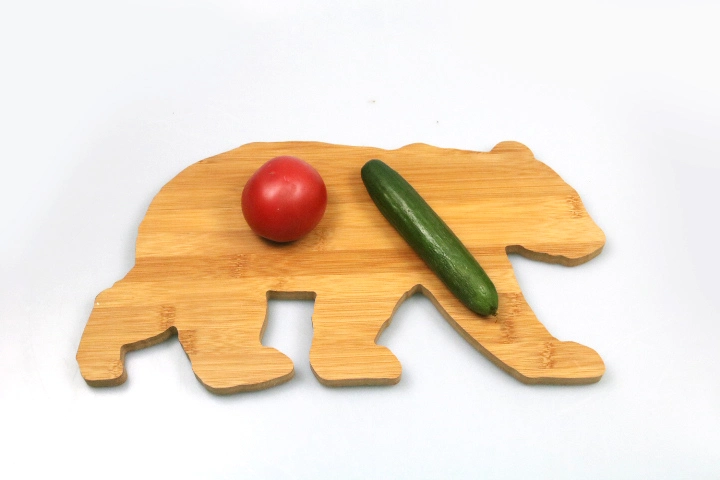 Sale Cute Bear Shaped Bamboo Cutting Chopping Board for Kitchen