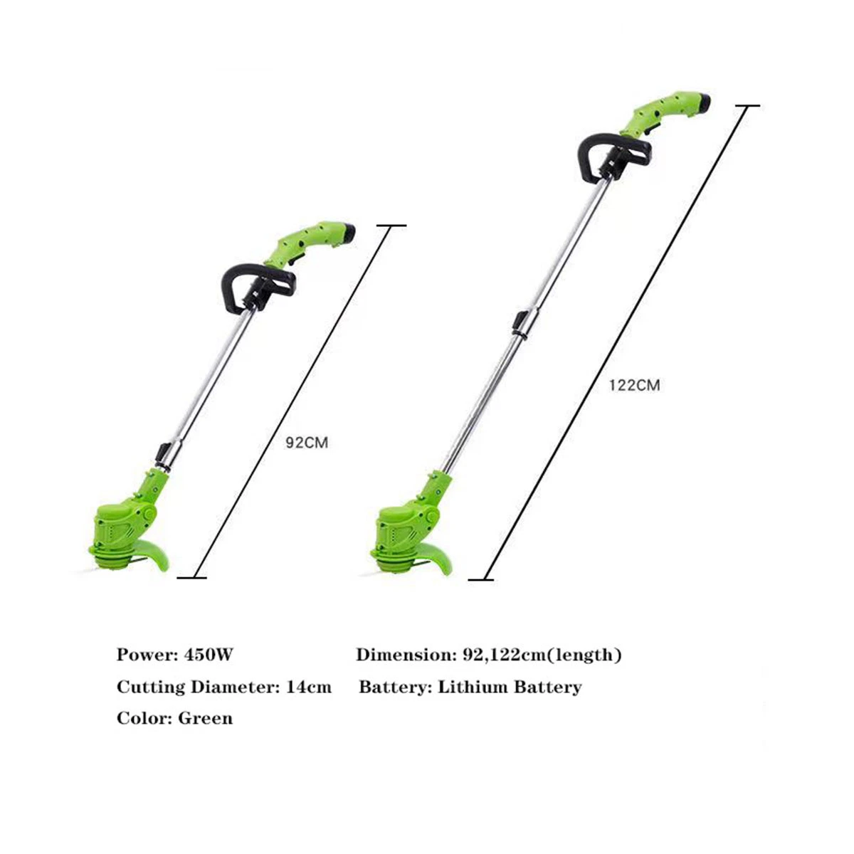 2021 The Best Popular Rechargeable Cordless Garden Tree Trimmer Tools Multifunctional Lightweight Electric Grass Brush Cutter