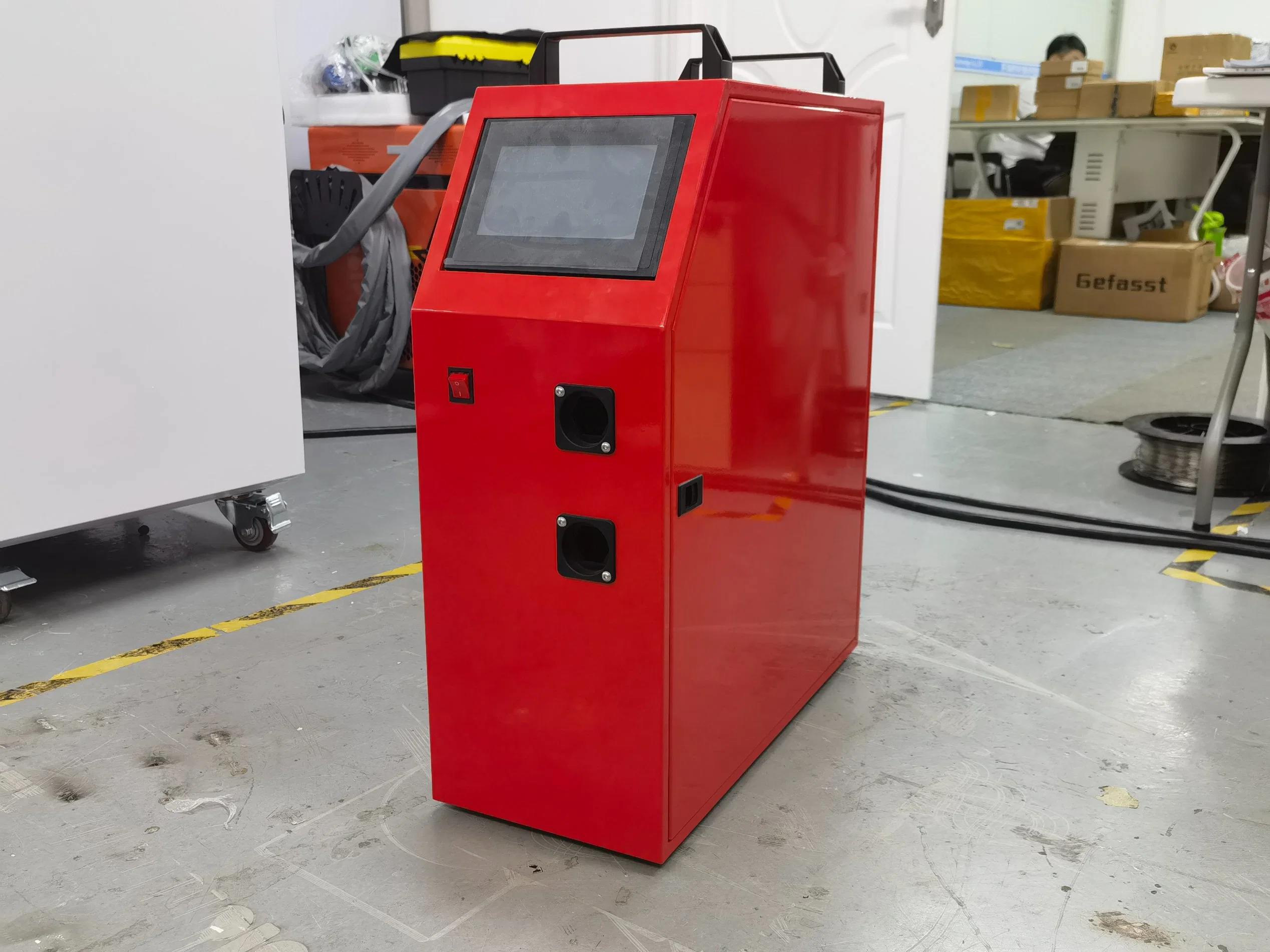 1500W Edelstahl Faser Laser Schweißmaschine tragbar mit Automatische Drahtzuführung max. Schweißstärke 3mm