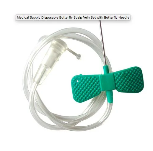 23G Disposable Medical Scalp Vein Set with Butterfly Needle for Infusion