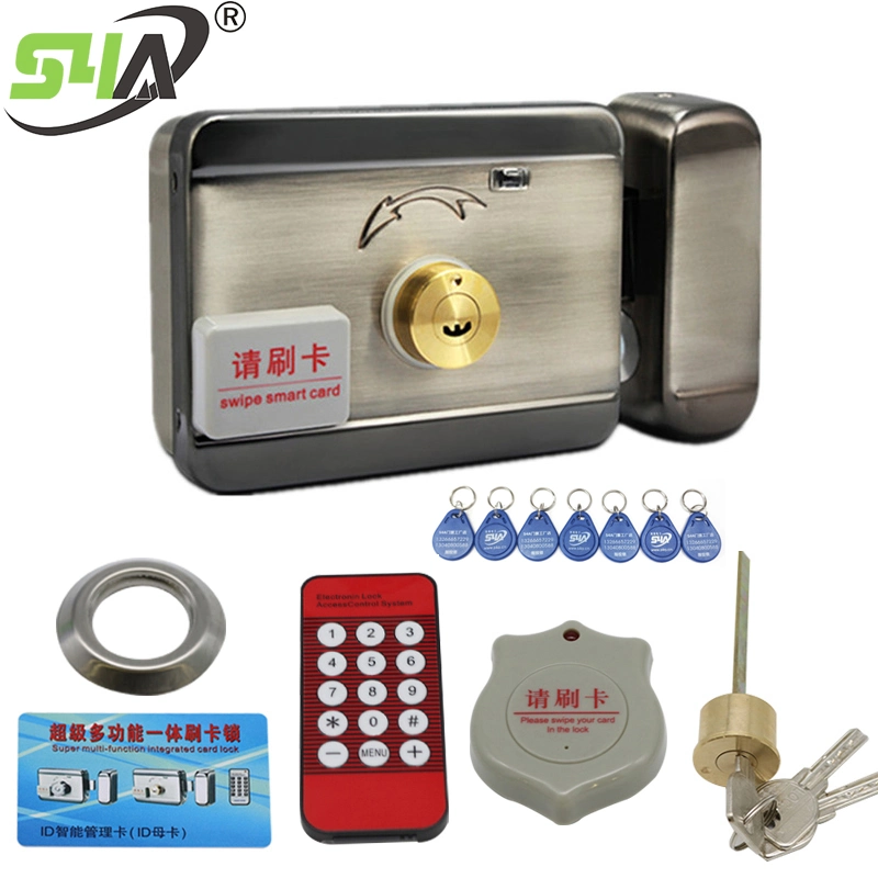 Double Cylinder Electric Integrated Lock Support ID Cards