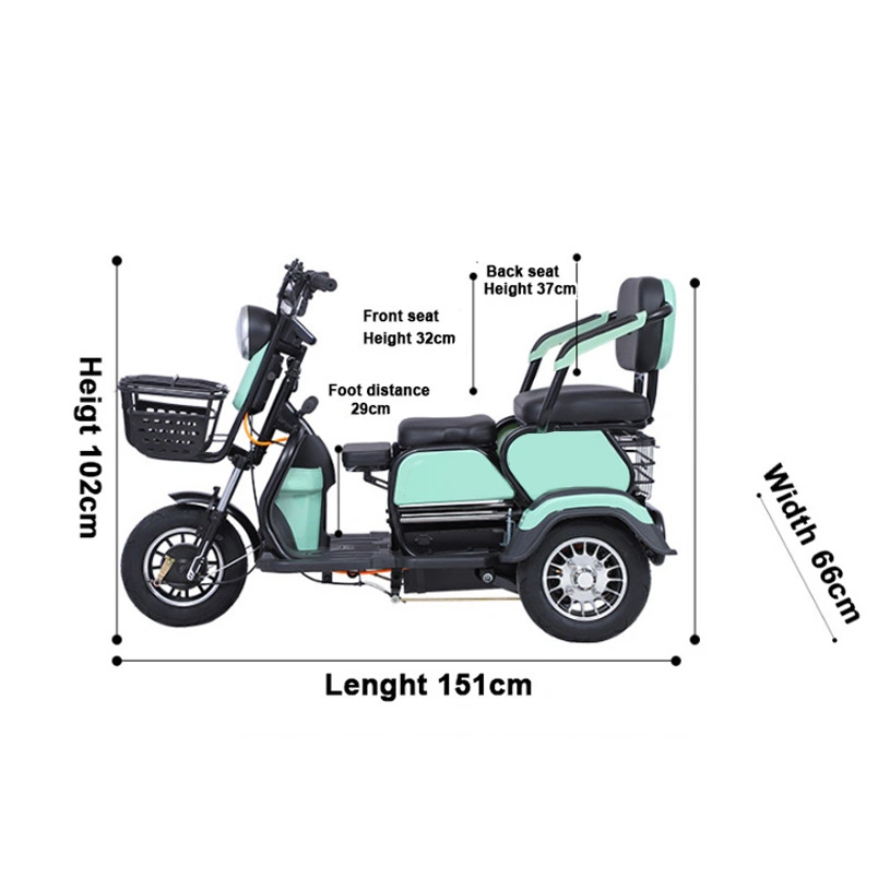 Electric Wheel Adult Scooter Tricycles Three Car Motorcycle Petrol Engine 3 for Double Rear Tire Chongqing with Motor Tricycle