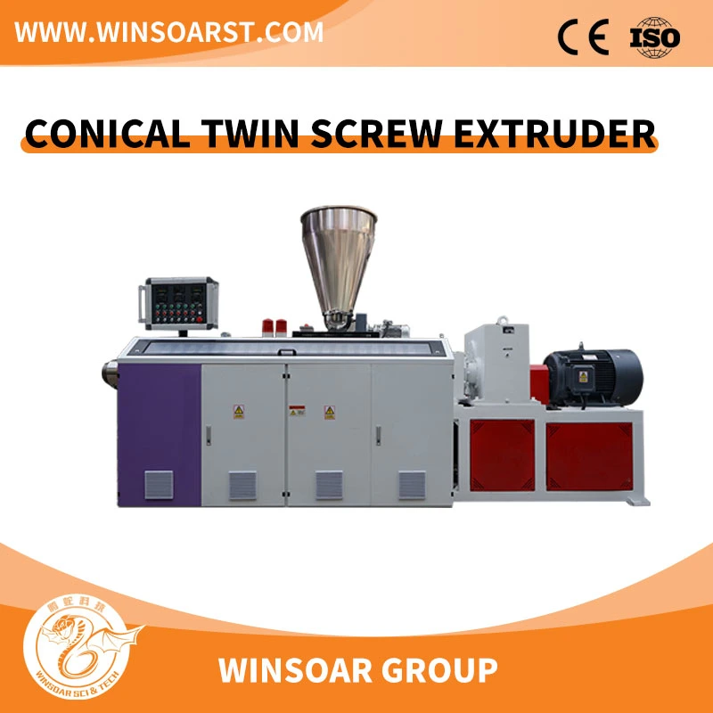 Plastic PE/PVC/PPR/HDPE/LDPE/CPVC/UPVC Pipe/ Tube/ Profile Extruder/ Single Screw/ Conical Twin/Double Screw Extruder Parallel Extrusion Machine