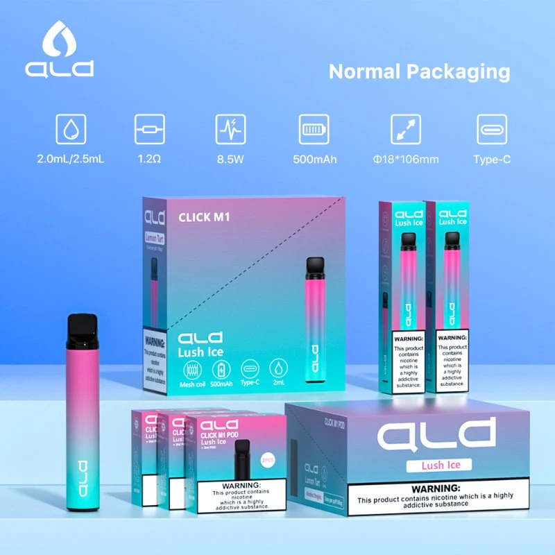 Ald Vape Manufacturer Wholesale/Supplier Price for Pod Device 2ml 600 Puffs Tpd Electronic Cigarette Vaper Starter Kit (pod & battery) OEM Order Custom Design