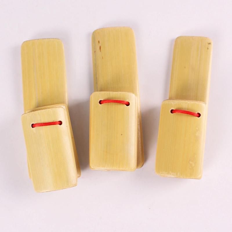 Copllent Wooden Musical Toys Bamboo Wood Small Allegro Children Say Cross Talk Practice Eloquence Bamboo Castanets