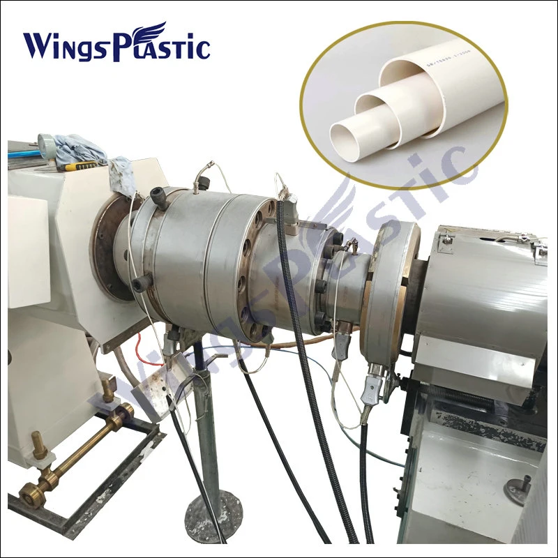 O plástico PVC UPVC PE PEAD PPR Extrusor de drenagem de água de irrigação Conduíte elétrico do tubo de borracha do tubo corrugado de produção de Extrusão