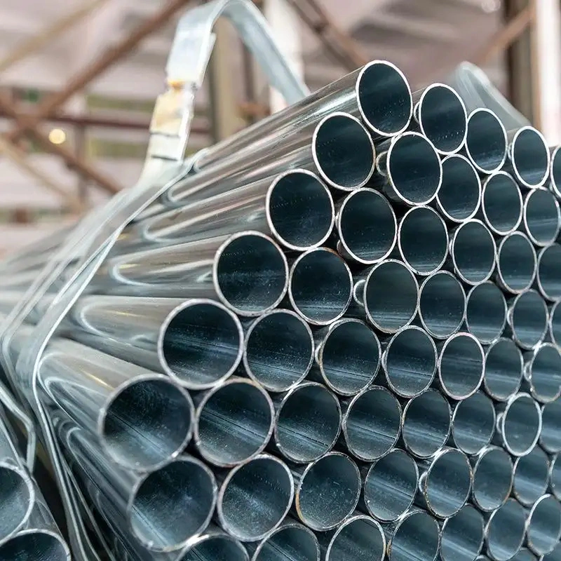Tubo de acero redondo galvanizado DIP caliente tubo pregalvanizado para Tuberías de construcción