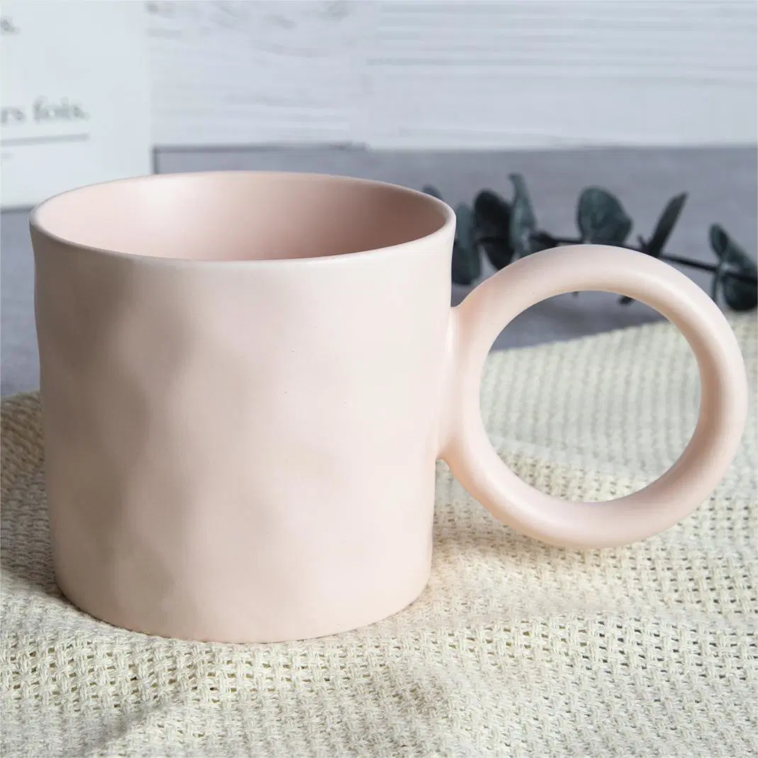 13oz/370ml New Bone China Nordic Style Mug with Round Ear