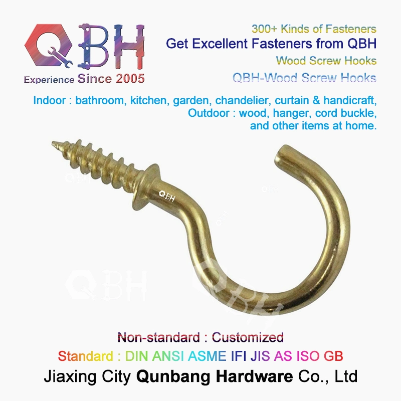 Qbh Wholesale/Supplier OEM ODM Bathroom Faucets Hex Nut Lifting Eye Bolt Woodscrews Screw Hooks Spare Fastener Sanitary Accessories