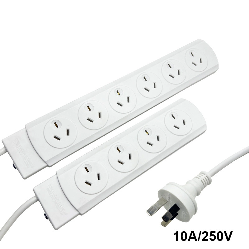 4 6 Ways Australia Plug & Sockets with SAA Approved Extension Board of Power Strip