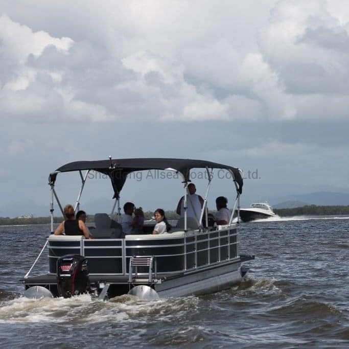 Modelo americano 19FT-25M personalizados de alumínio Luxury Family visitar a parte de água Pontoon Boat