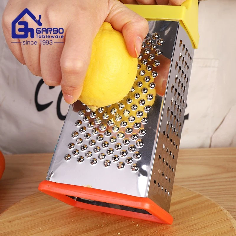 Multi-Functional 4 Sided Box Grater Cheaper Price Stock 410 Ss Stainless Steel Portable Fruit Carrot Cheese Grater