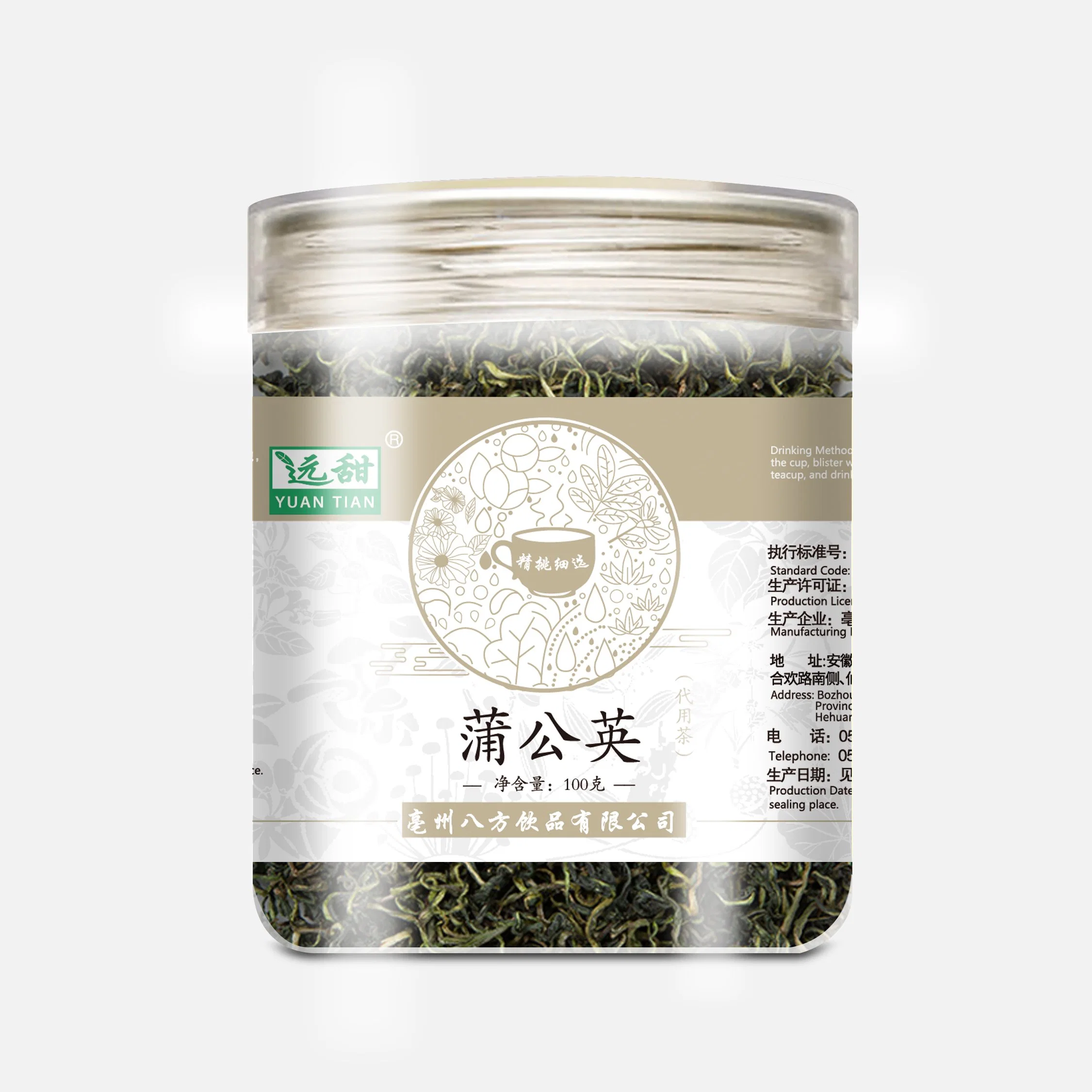 Dandelion Leaf Chá Chinês Tradicional Fitoterapia Cuidados de Saúde chá
