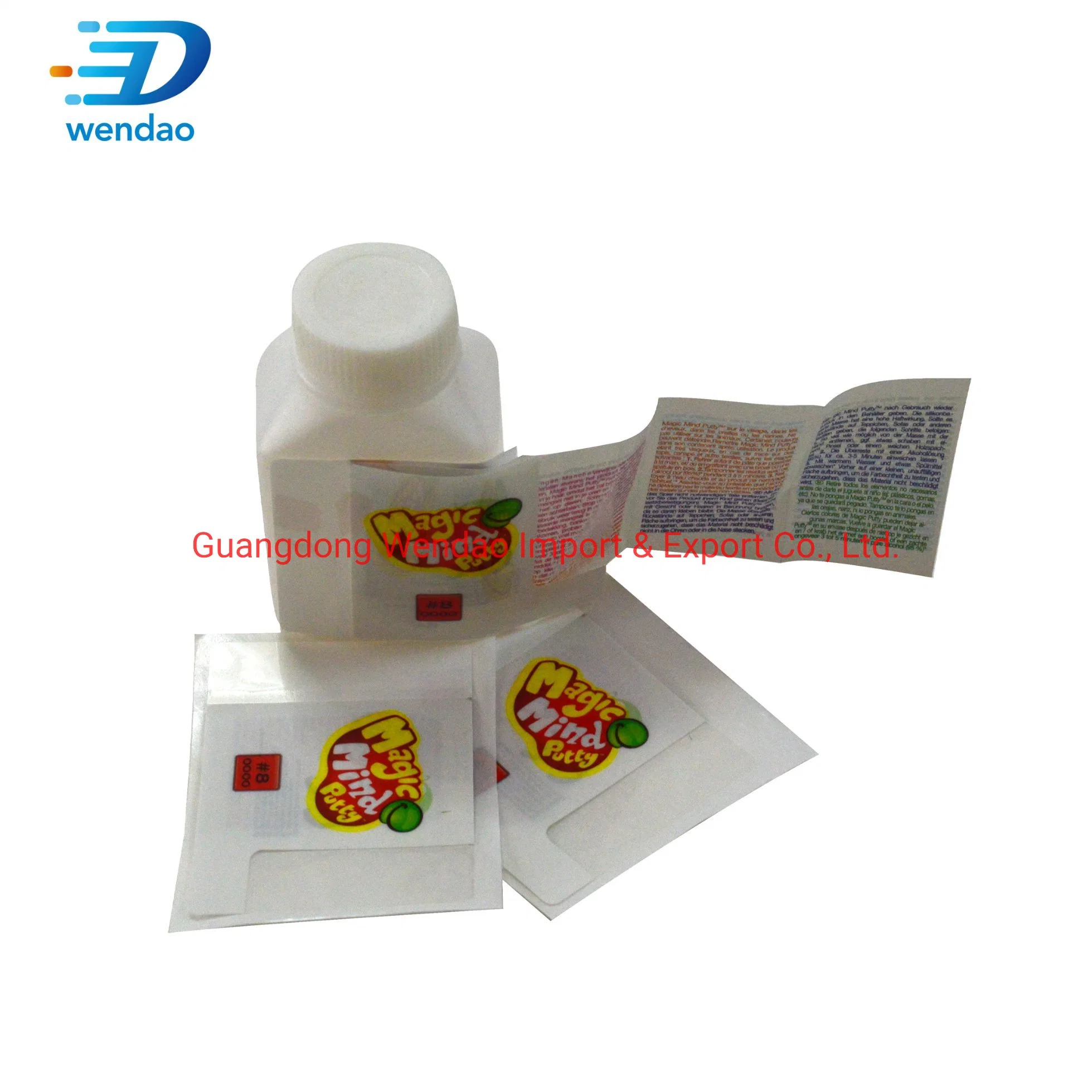 Custom Adhesive Round Sticker Roll Printing Double Layer Printing Labels Round Peel off Sticker Printing Roll