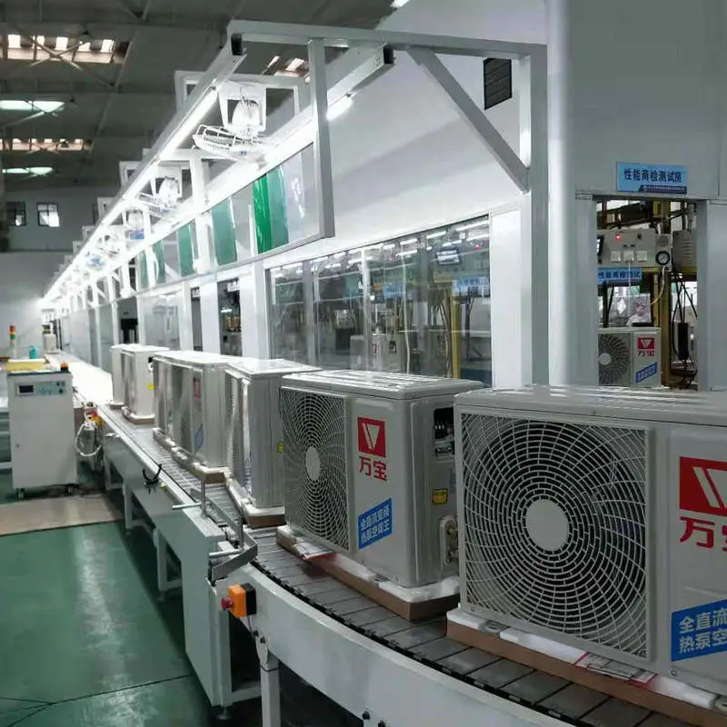 Modern Carton Packed Production Part Machine Portable Conveyor Air Conditioner Assembly Line