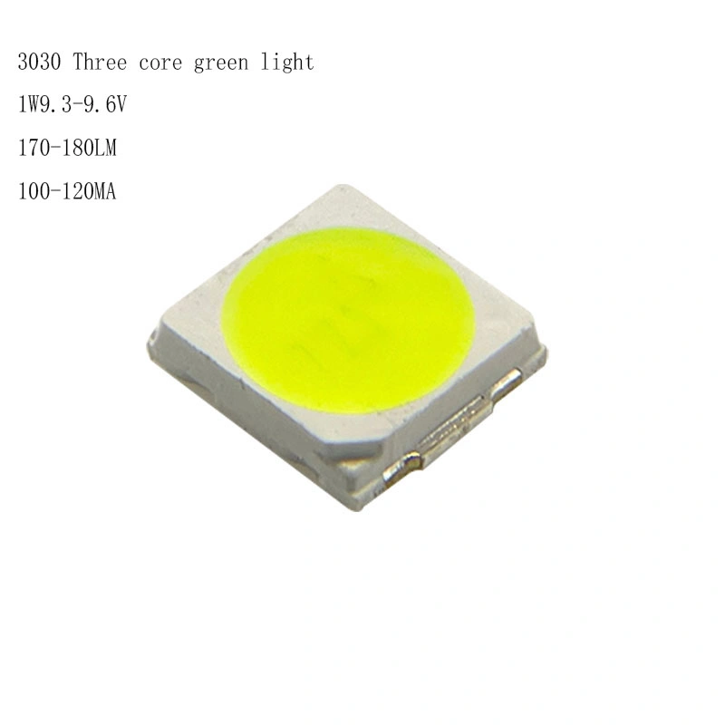 3030 SMD Customized Full-Spectrum 1W 9V Green Color High Luminous 160lm 3030 LED Chip